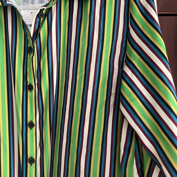 NWT Free People Striped Button Up Size Small - Picture 4 of 6